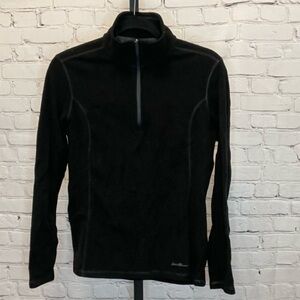 Eddie Bauer Quest Fleece Half-Zip Black Size Medium